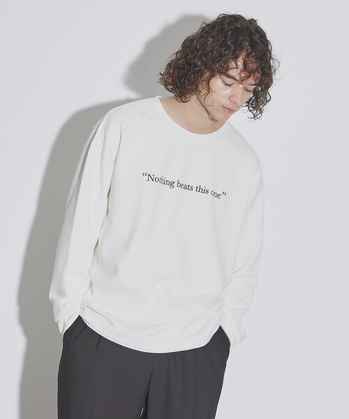 tk.TAKEO KIKUCHI(ティーケータケオキクチ)の「◆バックロゴBIGトレーナー(スウェット・メンズ・ブラック/オフホワイト/ベージュ・02/03/04)」の15枚目の写真