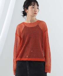 Ray BEAMS | Ray BEAMS / メッシュ 裾ドローコード Tシャツ(Tシャツ/カットソー)