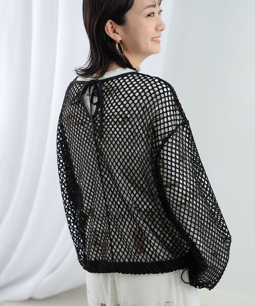 Ray BEAMS レイビームスメッシュ 裾ドローコード T Ray BEAMS（レイビームス）の「Ray BEAMS / メッシュ 裾ドロー