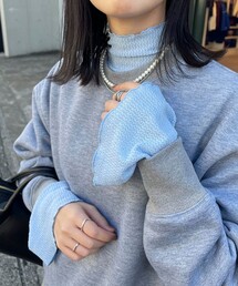 fredy emue | 袖フレアレースプルオーバーカットソー(Tシャツ/カットソー)