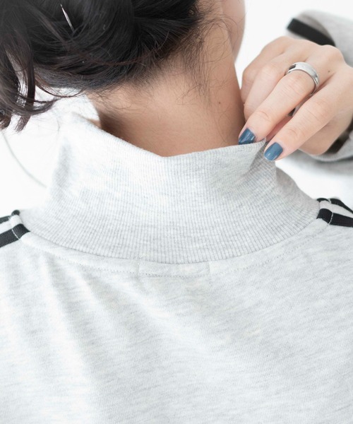 WEGO（ウィゴー）の「WEGO/ラインハーフジップBIGスウェット（スウェット・レディース・杢グレー/サックスブルー/オフホワイト・FREE）」の16枚目の写真
