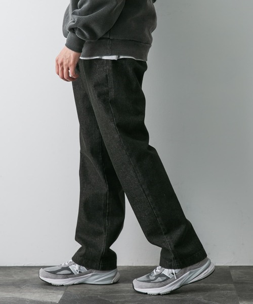 URBAN RESEARCH DOORS（アーバンリサーチドアーズ）の「ワンタックデニムトラウザー（デニムパンツ・メンズ・ブラック/インディゴブルー/ブラウン・MEDIUM/LARGE）」の21枚目の写真