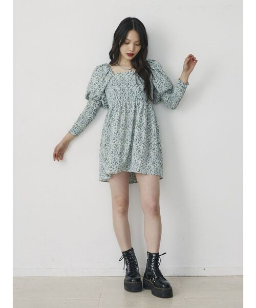 jouetie（ジュエティ）の「エレファントスリーブミニワンピース