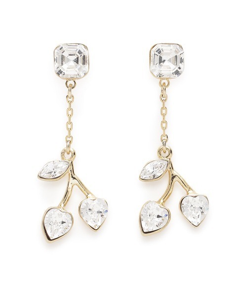 FURFUR(ファーファー)の「チェリーモチーフピアス(ピアス(両耳用)・レディース・クリア/ブルー/レッド・FREE)」の1枚目の写真