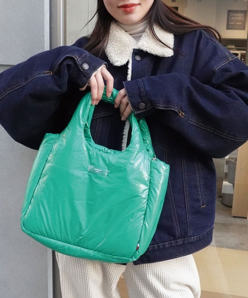 CORNERS(コーナーズ)の「カラーパディング2wayバッグ(ショルダーバッグ・レディース・アイボリー/ブラック/グリーン/ピンク・FREE)」の12枚目の写真