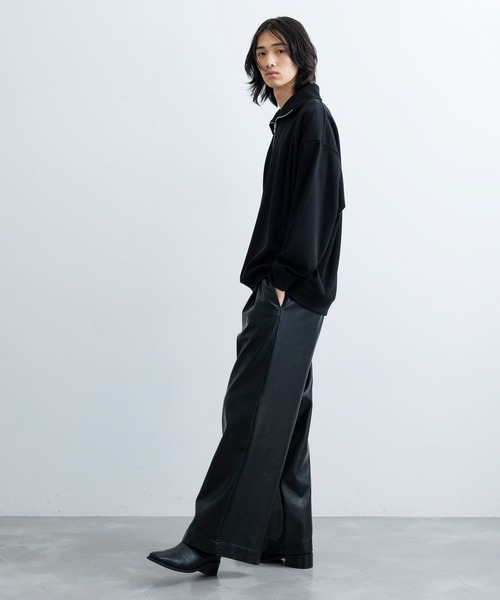 JUNRED(ジュンレッド)の「プリーツハーフジッププルオーバー(Tシャツ/カットソー・メンズ・オレンジ/ホワイト/ブラック・L/M/S)」の11枚目の写真