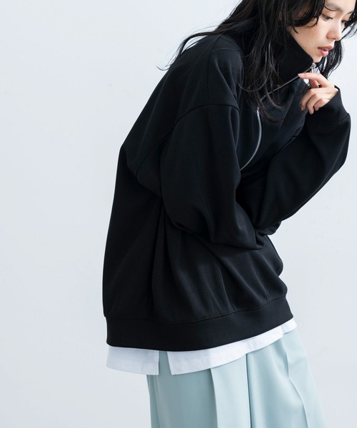 JUNRED(ジュンレッド)の「プリーツハーフジッププルオーバー(Tシャツ/カットソー・メンズ・オレンジ/ホワイト/ブラック・L/M/S)」の14枚目の写真