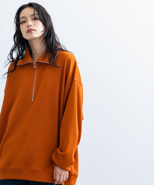 JUNRED(ジュンレッド)の「プリーツハーフジッププルオーバー(Tシャツ/カットソー・メンズ・オレンジ/ホワイト/ブラック・L/M/S)」の18枚目の写真