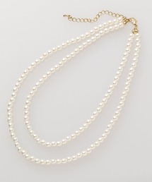 Elura | 2連パールネックレス<ショート/ロング>/995319(ネックレス)