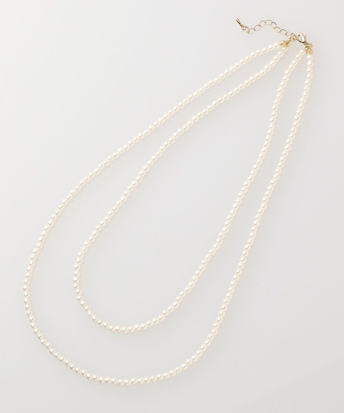 Elura（エルーラ）の「2連パールネックレス＜ショート/ロング＞／995319（ネックレス・レディース・ホワイト/ホワイト系その他・ONE SIZE）」の9枚目の写真