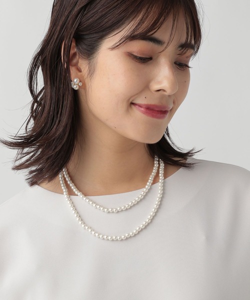 Elura（エルーラ）の「2連パールネックレス＜ショート/ロング＞／995319（ネックレス・レディース・ホワイト/ホワイト系その他・ONE SIZE）」の6枚目の写真