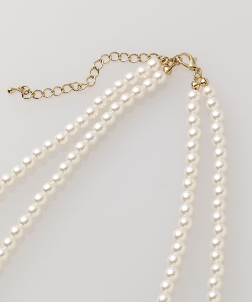 Elura（エルーラ）の「2連パールネックレス＜ショート/ロング＞／995319（ネックレス・レディース・ホワイト/ホワイト系その他・ONE SIZE）」の5枚目の写真
