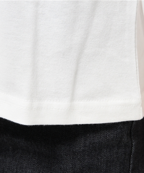 VENCEEXCHANGE（ヴァンスエクスチェンジ）の「ツイストV無地T         （Tシャツ/カットソー・レディース・ブラック/オリーブ/ホワイト/ワインレッド/ネイビー・MEDIUM）」の12枚目の写真