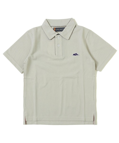 KRIFF MAYER Kid's Collection（クリフメイヤーキッズコレクション）の「おでかけポロシャツ（ポロシャツ・キッズ・チャコール/イエロー/ネイビー/グレー/サックスブルー/ライトグリーン/ブラック/オフホワイト・120/130/140/150/160/170）」の4枚目の写真