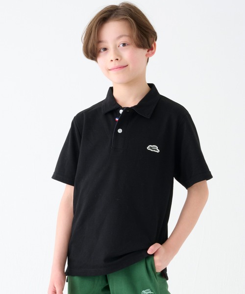 KRIFF MAYER Kid's Collection（クリフメイヤーキッズコレクション）の「おでかけポロシャツ（ポロシャツ・キッズ・チャコール/イエロー/ネイビー/グレー/サックスブルー/ライトグリーン/ブラック/オフホワイト・120/130/140/150/160/170）」の3枚目の写真