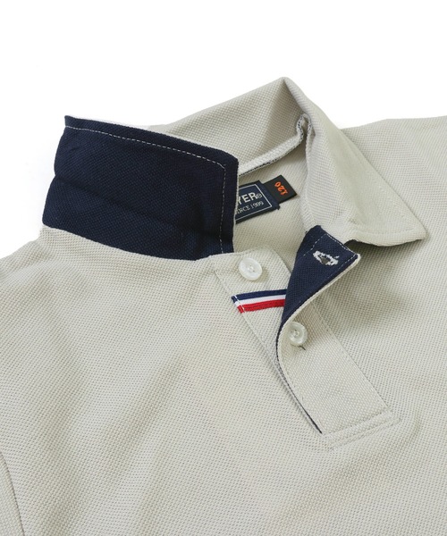 KRIFF MAYER Kid's Collection（クリフメイヤーキッズコレクション）の「おでかけポロシャツ（ポロシャツ・キッズ・チャコール/イエロー/ネイビー/グレー/サックスブルー/ライトグリーン/ブラック/オフホワイト・120/130/140/150/160/170）」の14枚目の写真