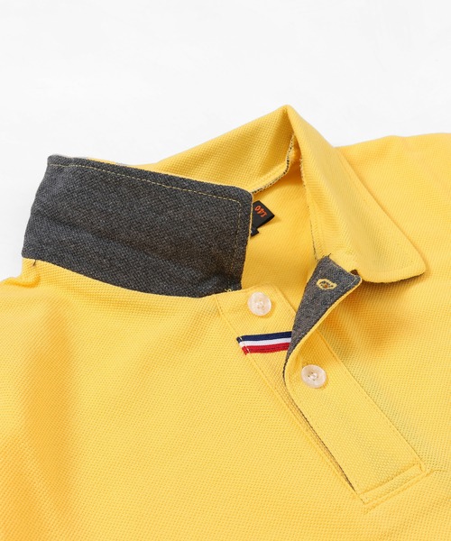 KRIFF MAYER Kid's Collection（クリフメイヤーキッズコレクション）の「おでかけポロシャツ（ポロシャツ・キッズ・チャコール/イエロー/ネイビー/グレー/サックスブルー/ライトグリーン/ブラック/オフホワイト・120/130/140/150/160/170）」の16枚目の写真