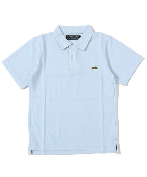 KRIFF MAYER Kid's Collection（クリフメイヤーキッズコレクション）の「おでかけポロシャツ（ポロシャツ・キッズ・チャコール/イエロー/ネイビー/グレー/サックスブルー/ライトグリーン/ブラック/オフホワイト・120/130/140/150/160/170）」の13枚目の写真