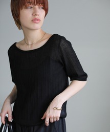 select MOCA | バレエネックランダムリブラメシアーニット(ニット/セーター)