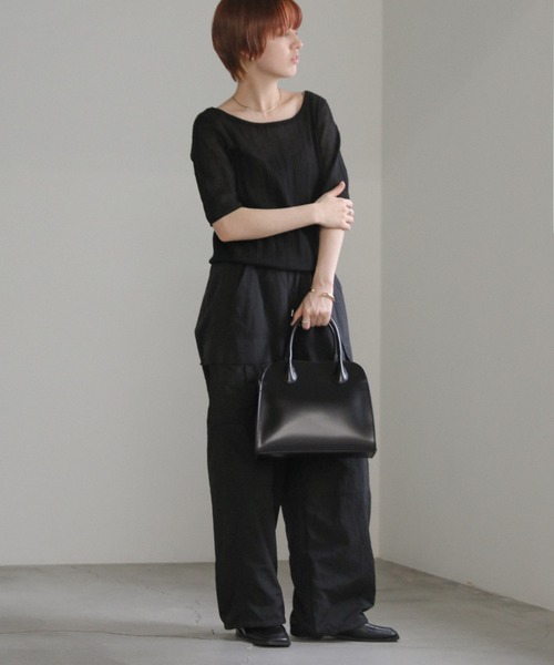 select MOCA（セレクトモカ）の「バレエネックランダムリブラメシアーニット（ニット/セーター・レディース・ライトグレー/ブラウン/アイボリー/ブラック・FREE）」の19枚目の写真