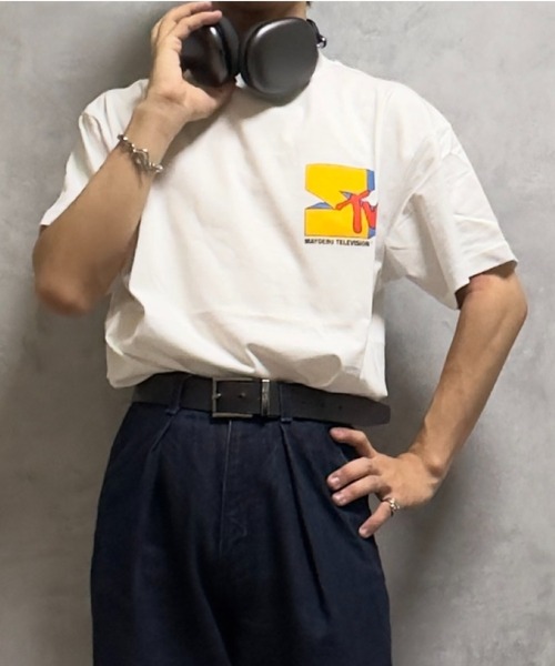 STRAY SHEEP（ストレイシープ）の「【STRAY SHEEP/ストレイシープ】オリジナルグラフィックTシャツ/半袖Tシャツ（Tシャツ/カットソー・レディース・ホワイト系その他/ホワイト系その他3/ホワイト/ホワイト系その他2/ホワイト系その他4/ホワイト系その他5/ホワイト系その他6/ホワイト系その他7・MEDIUM/LARGE）」の4枚目の写真