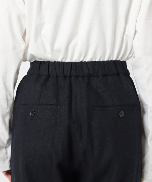 JOURNAL STANDARD relume（ジャーナルスタンダード　レリューム）の「リネンレーヨンストレートパンツ（スラックス・レディース・ベージュ/ネイビー・36/38）」の7枚目の写真