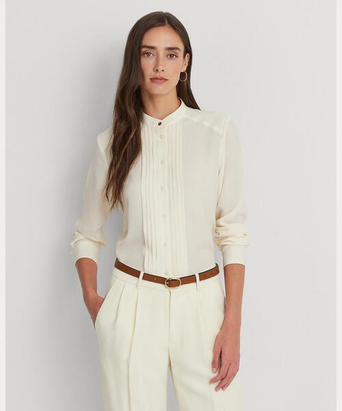 LAUREN RALPH LAUREN ピンタックド クレープデシンシャツ LAUREN RALPH LAUREN（ローレン ラルフ ローレン）の