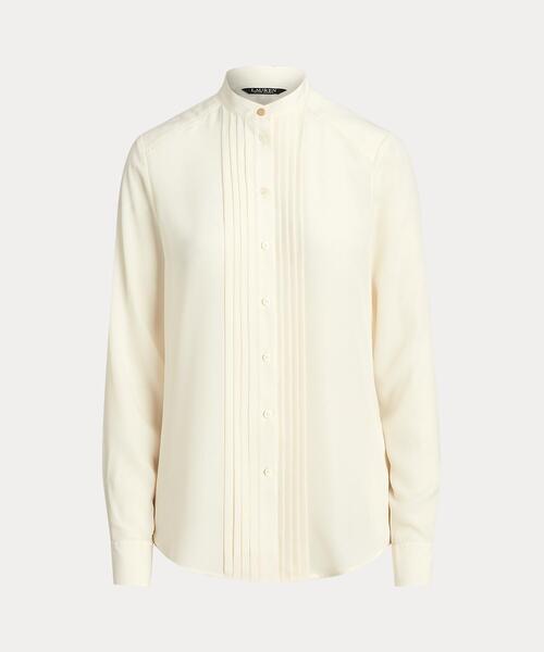 LAUREN RALPH LAUREN ピンタックド クレープデシンシャツ LAUREN RALPH LAUREN（ローレン ラルフ ローレン）の