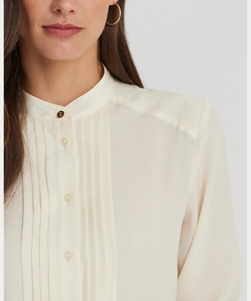 LAUREN RALPH LAUREN ピンタックド クレープデシンシャツ LAUREN RALPH LAUREN（ローレン ラルフ ローレン）の