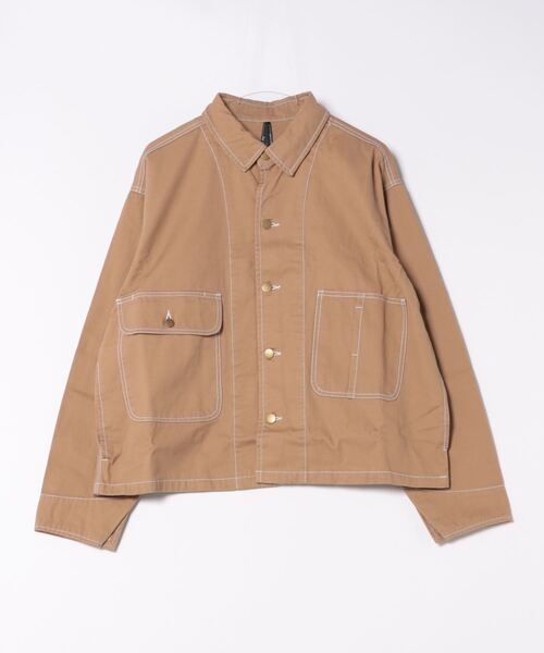 Sakka（サッカ）の「ビッグシルエット デニムブルゾン/ジャケット（デニムジャケット・メンズ・ホワイト/ワンウォッシュ/ブラック/サックスブルー/ベージュ・MEDIUM/LARGE/X-LARGE）」の12枚目の写真