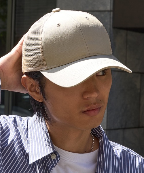 United Athle(ユナイテッドアスレ)の「【United Athle】コットン ツイル メッシュ キャップ 9680(キャップ・メンズ・グリーン/ネイビー/ブラック/ライトベージュ・FREE)」の13枚目の写真