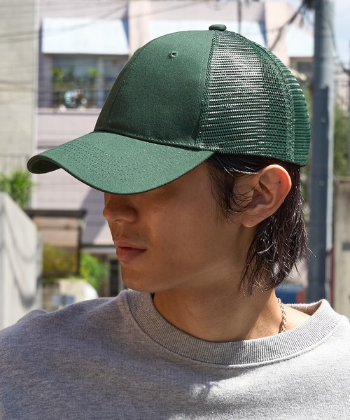 United Athle(ユナイテッドアスレ)の「【United Athle】コットン ツイル メッシュ キャップ 9680(キャップ・メンズ・グリーン/ネイビー/ブラック/ライトベージュ・FREE)」の10枚目の写真