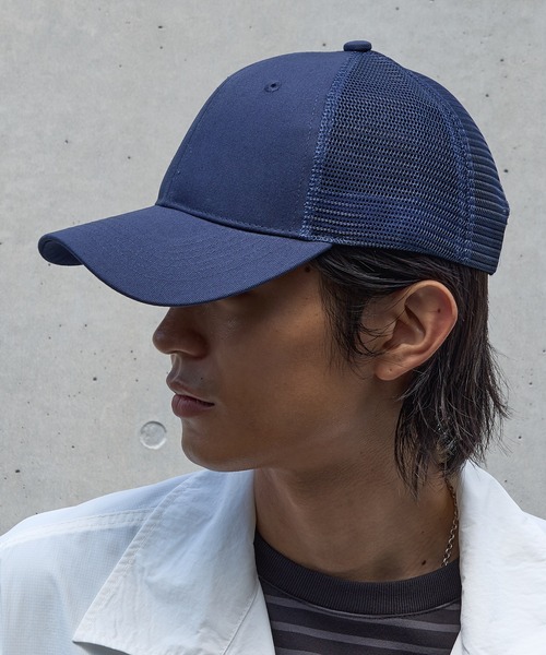 United Athle(ユナイテッドアスレ)の「【United Athle】コットン ツイル メッシュ キャップ 9680(キャップ・メンズ・グリーン/ネイビー/ブラック/ライトベージュ・FREE)」の5枚目の写真