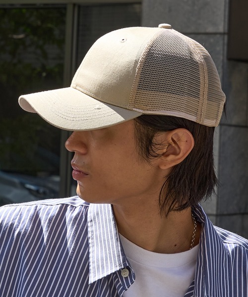 United Athle(ユナイテッドアスレ)の「【United Athle】コットン ツイル メッシュ キャップ 9680(キャップ・メンズ・グリーン/ネイビー/ブラック/ライトベージュ・FREE)」の11枚目の写真