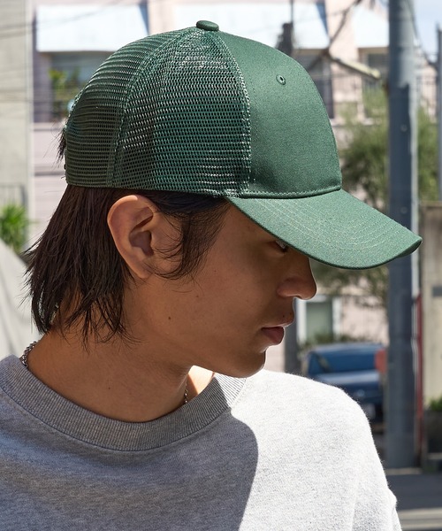 United Athle(ユナイテッドアスレ)の「【United Athle】コットン ツイル メッシュ キャップ 9680(キャップ・メンズ・グリーン/ネイビー/ブラック/ライトベージュ・FREE)」の8枚目の写真