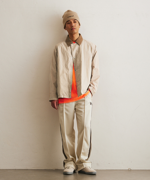 417 EDIFICE(フォーワンセブンエディフィス)の「CHAMBRAY / シャンブレー 2LAYERS ブルゾン(ナイロンジャケット・メンズ・ブラック/ベージュ/ブルー系その他・MEDIUM/LARGE)」の4枚目の写真