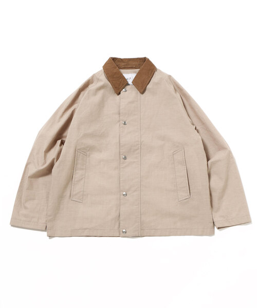 417 EDIFICE(フォーワンセブンエディフィス)の「CHAMBRAY / シャンブレー 2LAYERS ブルゾン(ナイロンジャケット・メンズ・ブラック/ベージュ/ブルー系その他・MEDIUM/LARGE)」の12枚目の写真