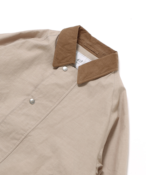 417 EDIFICE(フォーワンセブンエディフィス)の「CHAMBRAY / シャンブレー 2LAYERS ブルゾン(ナイロンジャケット・メンズ・ブラック/ベージュ/ブルー系その他・MEDIUM/LARGE)」の15枚目の写真