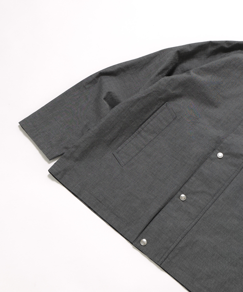 417 EDIFICE(フォーワンセブンエディフィス)の「CHAMBRAY / シャンブレー 2LAYERS ブルゾン(ナイロンジャケット・メンズ・ブラック/ベージュ/ブルー系その他・MEDIUM/LARGE)」の18枚目の写真