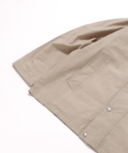 417 EDIFICE(フォーワンセブンエディフィス)の「CHAMBRAY / シャンブレー 2LAYERS ブルゾン(ナイロンジャケット・メンズ・ブラック/ベージュ/ブルー系その他・MEDIUM/LARGE)」の19枚目の写真