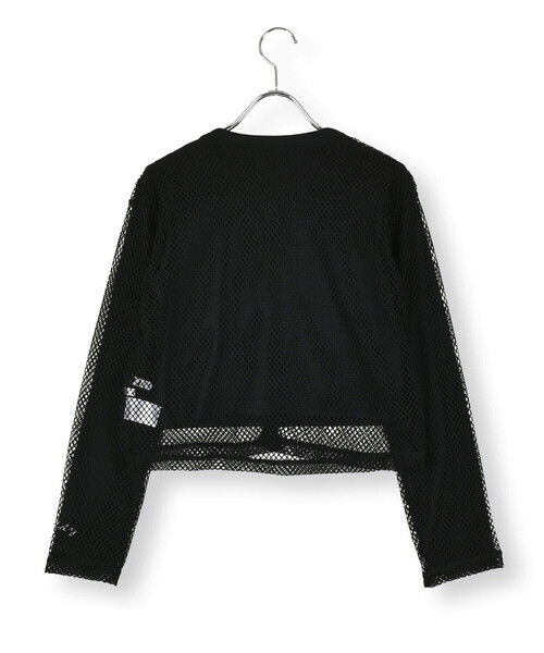 ZIDDY（ジディ）の「【 ニコ☆プチ 掲載 】メッシュリボンカーディガン＆ロングTシャツセット(130~160cm)（カーディガン/ボレロ・キッズ・ブラック/ブルー・150cm/FREE/130cm/140cm）」の12枚目の写真