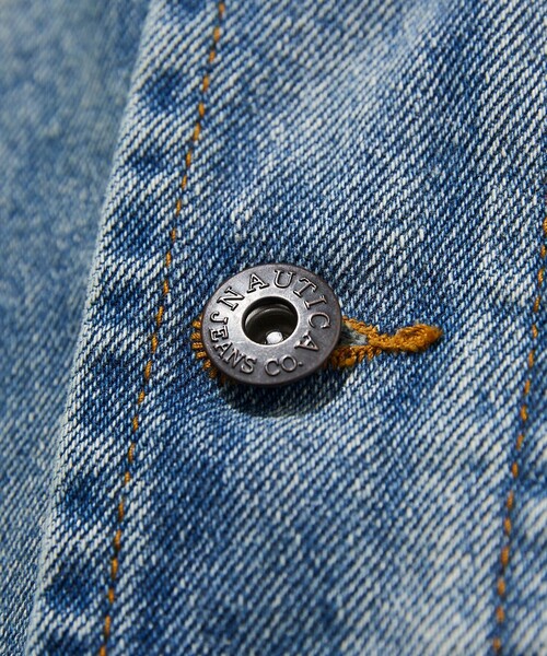 NAUTICA（ノーティカ）の「NAUTICA/ノーティカ Crushed Denim Blouson /クラッシュドデニム ブルゾン（デニムジャケット・メンズ・ネイビー/オフホワイト・LARGE/X-LARGE/MEDIUM）」の6枚目の写真