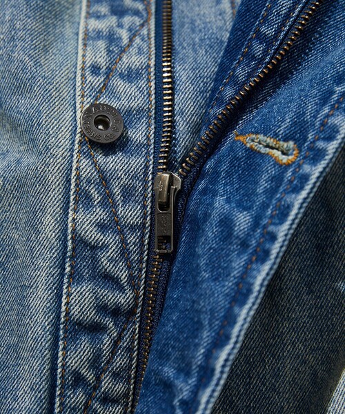 NAUTICA（ノーティカ）の「NAUTICA/ノーティカ Crushed Denim Blouson /クラッシュドデニム ブルゾン（デニムジャケット・メンズ・ネイビー/オフホワイト・LARGE/X-LARGE/MEDIUM）」の7枚目の写真