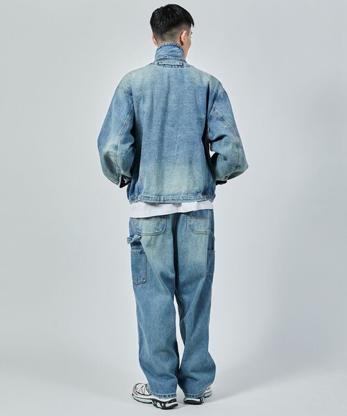 ♯441 NAUTICA ノーティカ デニムジャケット メンズＬ　ブルー セール】NAUTICA/ノーティカ Denim Blouson/デニム ブルゾン
