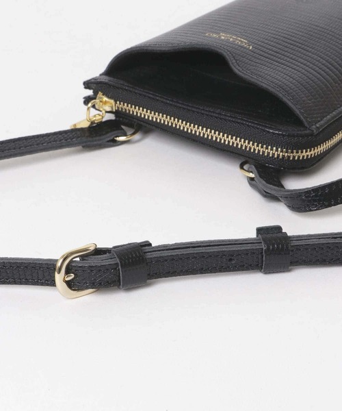 URBAN RESEARCH ROSSO WOMEN（アーバンリサーチ　ロッソ）の「VIOLAd’ORO　ADRIA型押しスマートフォンポシェット（ショルダーバッグ・レディース・ラベンダー/ベージュ系その他/ブラック・-）」の15枚目の写真