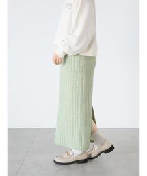 Lugnoncure | ラメ混チェックエンボスタイトスカート(スカート)