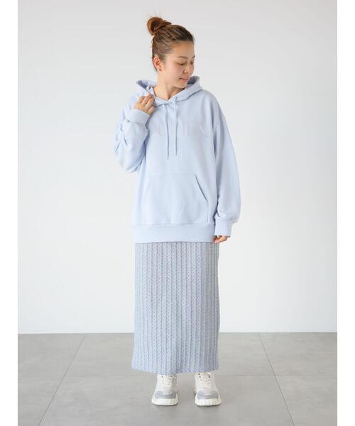 Lugnoncure(ルノンキュール)の「ラメ混チェックエンボスタイトスカート(スカート・レディース・ブラック/ブルー/グリーン・F)」の20枚目の写真