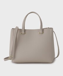 OPAQUE.CLIP | 【軽量／2WAY／通勤対応】シュリンク合皮ミドルトートバッグ(トートバッグ)