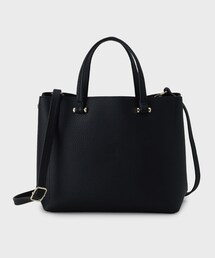 OPAQUE.CLIP | 【軽量/2WAY/通勤対応】シュリンク合皮ミドルトートバッグ(トートバッグ)