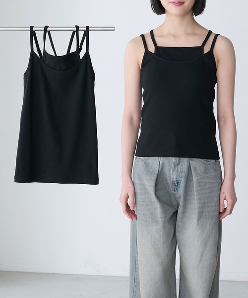 forksy.（フォルクシー）の「【forksy.】【S・Fサイズ展開】テレコレイヤードキャミソール（キャミソール・レディース・オフホワイト/ブラック/ピンク/グリーン系その他/ブルー系その他・FREE/S）」の17枚目の写真